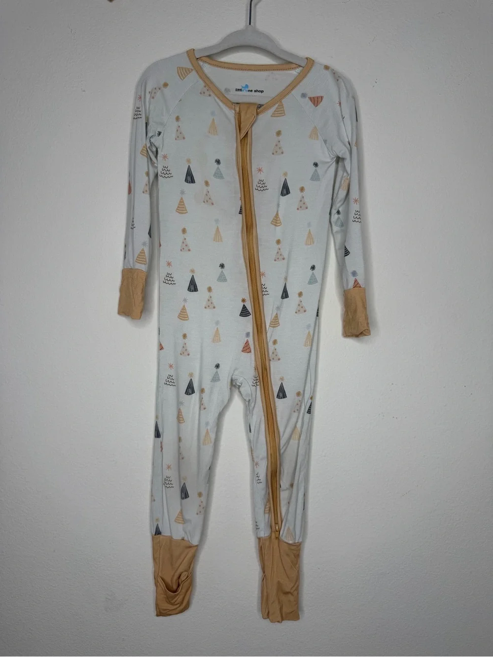 One Little Shop Party Hats Bamboo Long Sleeve Sleeper 18 to 24 Months